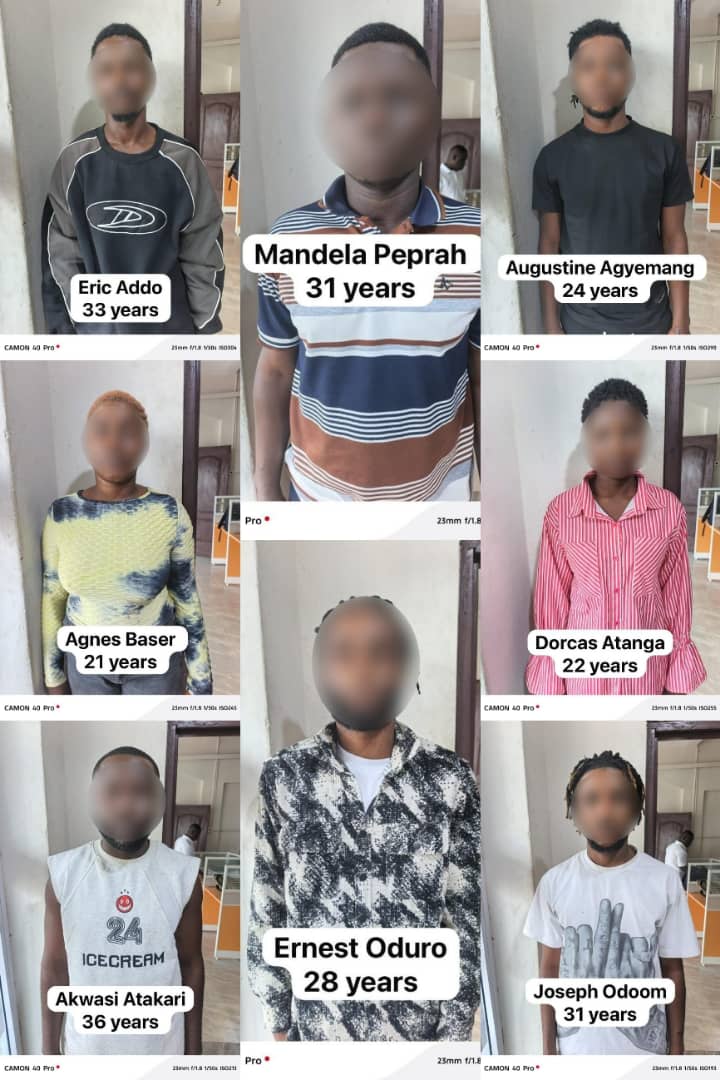 A/R: Eight suspects arrested for defrauding members of the public