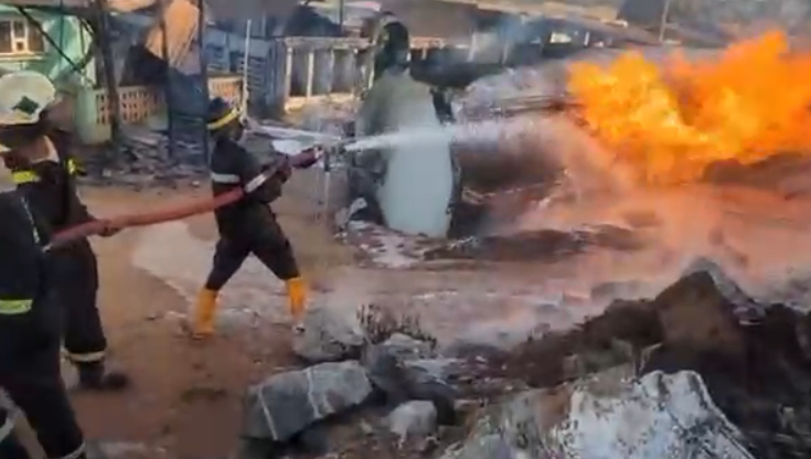 Tanker explosion in Gomoa Potsin injures 12 firefighters