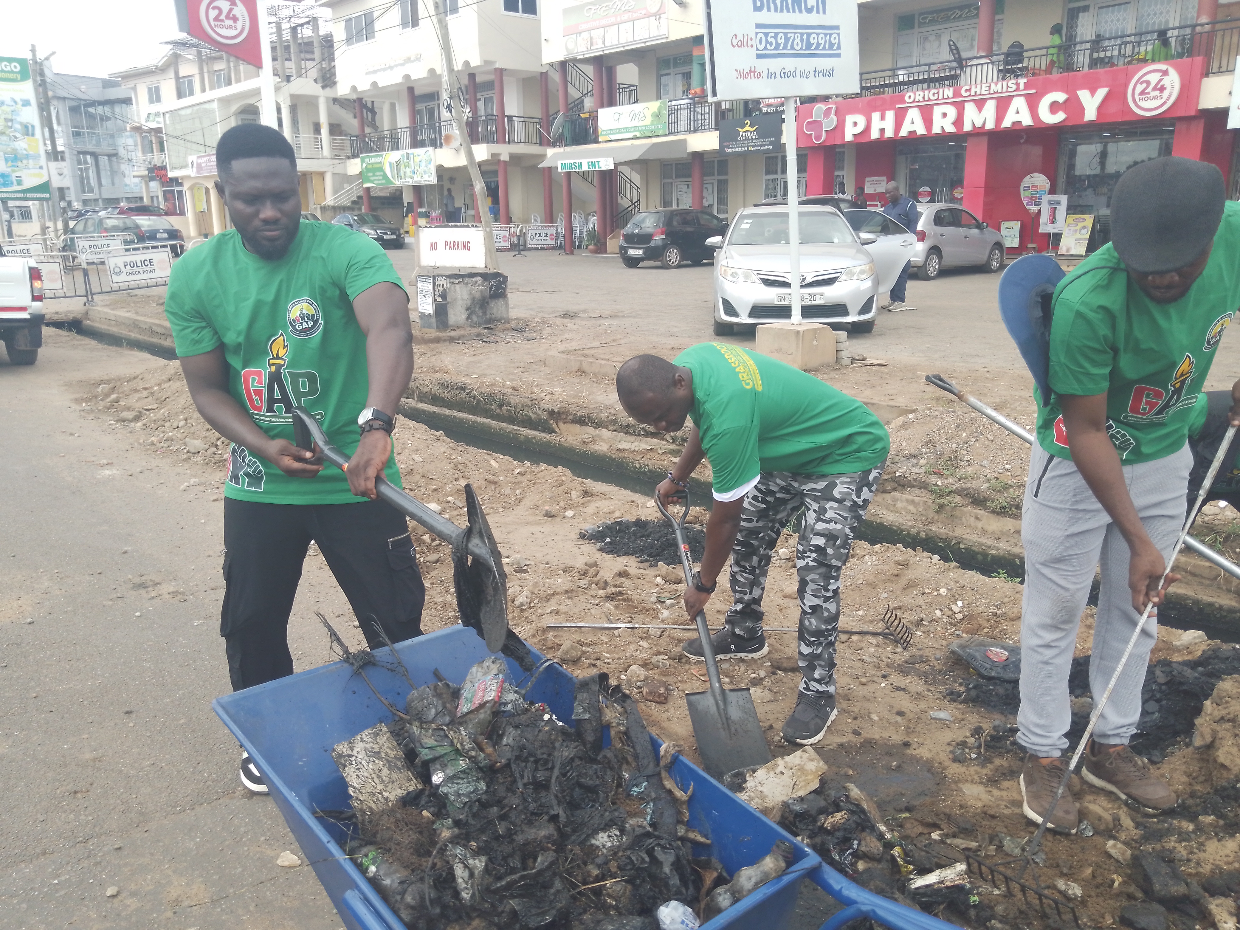 GAP embarks on massive clean-up exercise in Krowor Constituency
