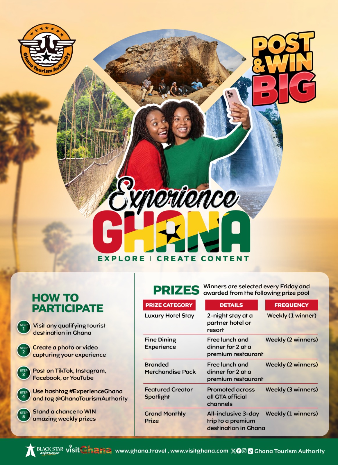 Ghana Tourism Authority launches 'Experience Ghana' digital campaign to boost domestic tourism
