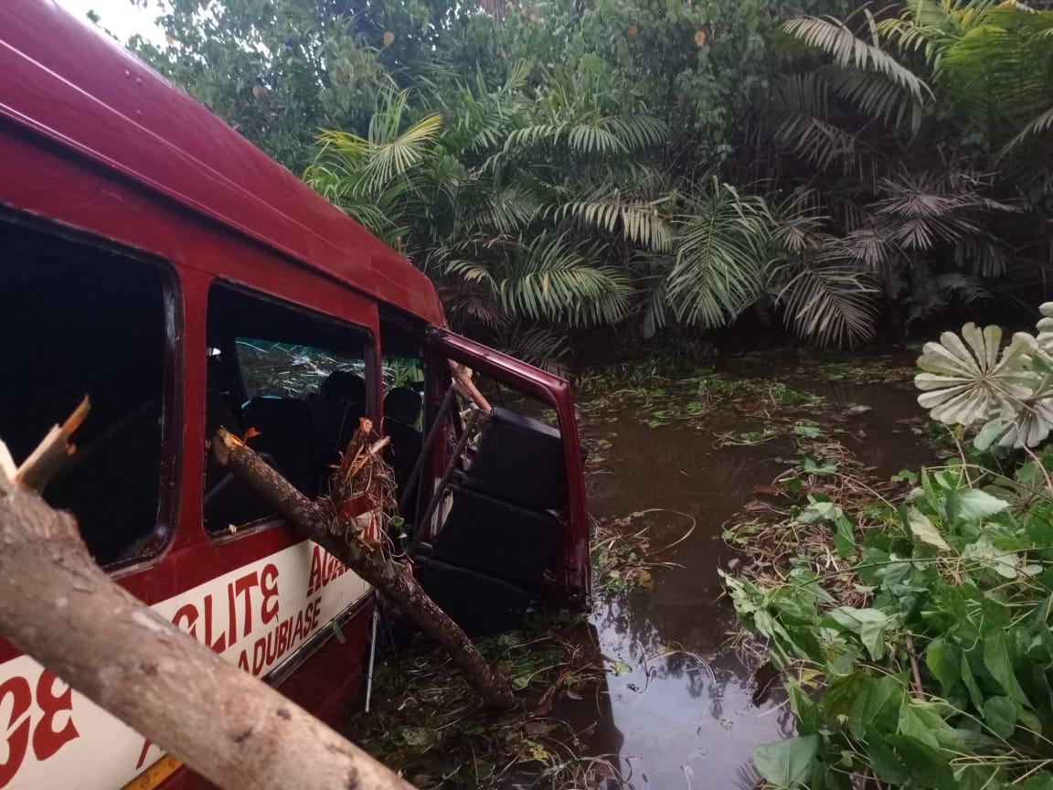 C/R: Two pupils die and 40 injured after school bus plunges into river at Assin Kwafokrom