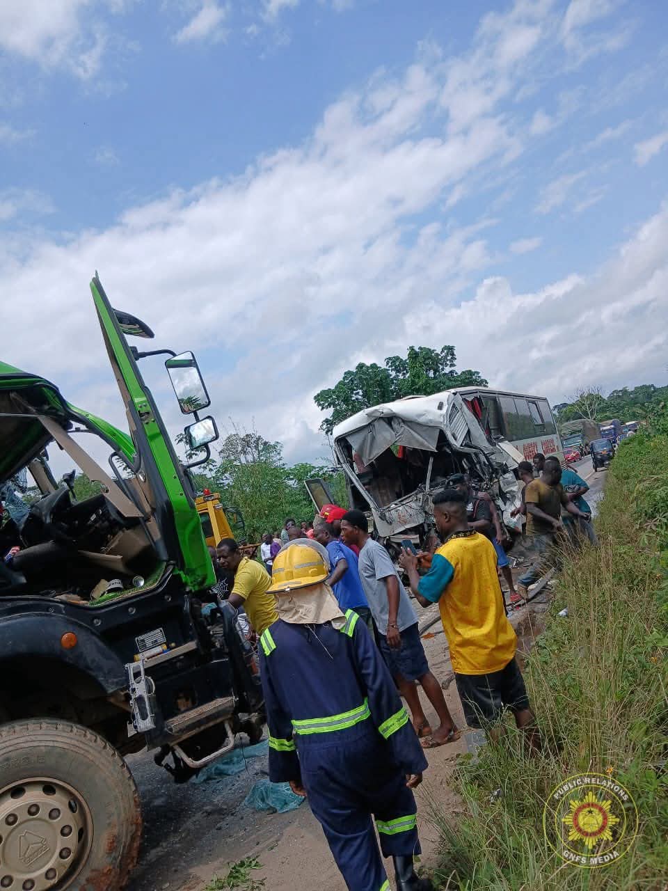 Two dead after head‑on crash on Elubo–Takoradi Highway at Abease