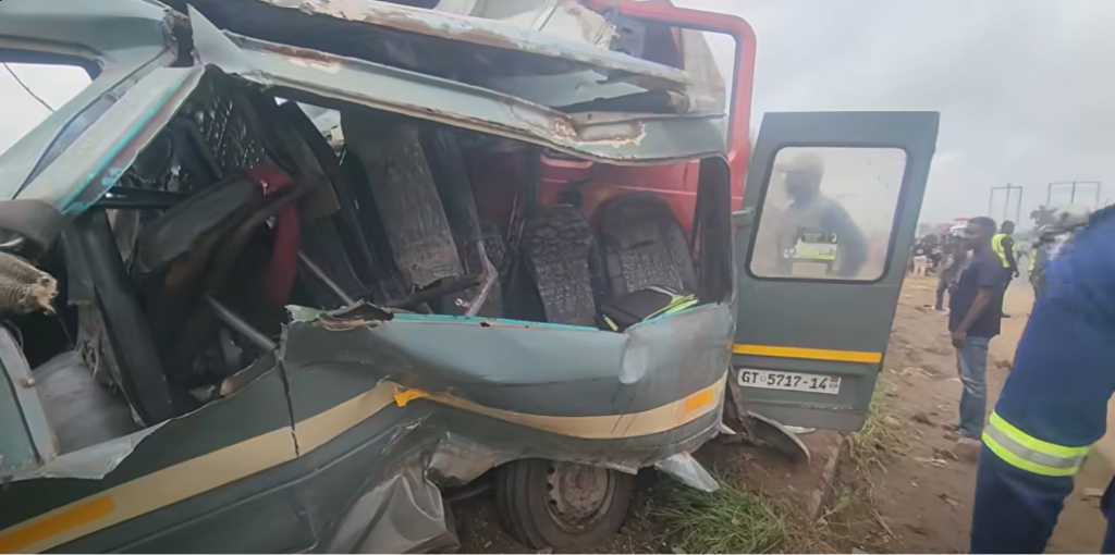 Dzorwulu: 11 schoolchildren injured after tipper truck hits excursion bus