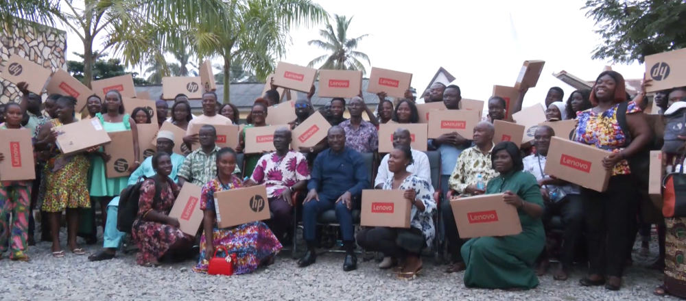 Afenyo-Markin equips Effutu teachers with 100 laptops to boost digital learning