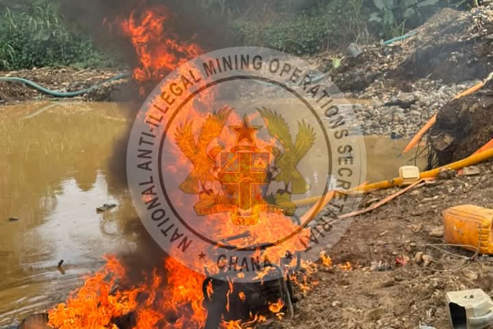 NAIMOS begins major operation to clear illegal mining activities along Birim River