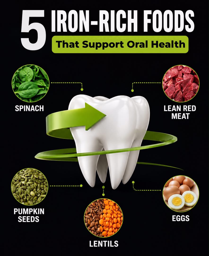 Five iron-rich foods that can support your oral health