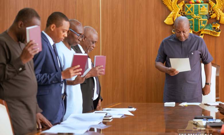 Mahama swears in Independent Fiscal Council to strengthen economy
